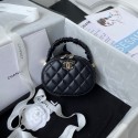 Chanel lambskin top handle bag AP27301 black HY5482Zw99