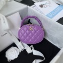 Chanel lambskin top handle bag AP27301 Purple HY19926mm78