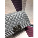 CHANEL Le Boy Flap Bag A67086 Gray HY18401Af99
