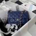 Chanel leather Shoulder Bag AS2798 blue HY23851ED90