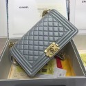 Chanel Leboy Original caviar leather Shoulder Bag A67086 silver gold chain HY25765lk46