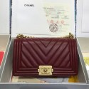 Chanel Leboy Original caviar leather Shoulder Bag V67086 Wine gold chain HY14426rd58
