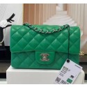 Chanel MINI Flap Bag Original Sheepskin Leather 1116 Green HY1375TV86