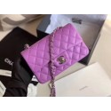 Chanel MINI Flap Bag Original Sheepskin Leather 1116 Lavender & silver-Tone Metal HY19207Is53