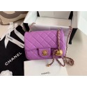 Chanel MINI Flap Bag Original Sheepskin Leather AS1786 purple HY18464Kf26