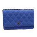 Chanel mini Flap Bag Original Suede Leather A33814 Blue HY8597Yr55