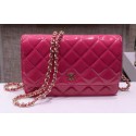 Chanel mini Flap Bag Rose Patent Leather A33814P Silver HY15149Xp72