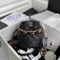 chanel mini Lambskin tote AS2390 black HY15402aM39