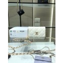 Chanel mini leather Shoulder Bag AP2444 white HY4619Yo25