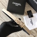 Chanel Original Calf leather Belt 56989 apricot HY900nU55