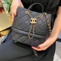 Chanel Original Caviar Leather Sac Hobo Bag AS0894 black HY3613Bw85