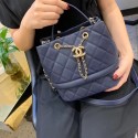 Chanel Original Caviar Leather Sac Hobo Bag AS0894 blue HY17764KX22