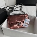 Chanel Original flap bag Sequins&sheepskin AS1448 Burgundy HY16137wn15