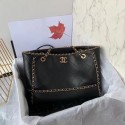 Chanel Original Leather Shopping Bag AS8018 black HY22039MO84