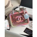 Chanel original PVC small vanity case A93342 pink HY17668Gm74