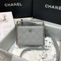 Chanel Original Sheepskin Leather clutch bag AS1732 grey HY731dE28
