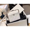 Chanel Original Sheepskin Leather clutch bag AS1732 white HY365Sy67