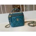 Chanel Original Small classic chain box handbag AP2198 blue HY4190rf73