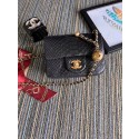 Chanel Original Small Snake skin flap bag AS1115 black HY18076rd58