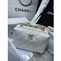 Chanel Sheepskin AS1267 Gold-Tone Metal white HY16306CC86