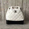 Chanel Sheepskin Leather Backpack 93825 White HY15432Lo54
