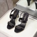 Chanel Shoes CH2616TZC-2 height 8CM Black HY12268UE80