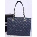 Chanel Shopper Bag Original Calfskin Leather A95021 Royal HY1054Oj66
