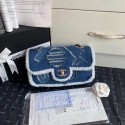 Chanel Shoulder Bag Blue 63592 Gold HY3469Xp72