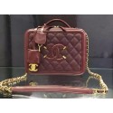 Chanel Shoulder Bag Original Calfskin Leather CHA6678 Burgundy HY18975Jz48