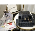 Chanel Shoulder Bag Original Leather Black 63594 Gold HY24682Is53