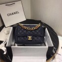 Chanel Shoulder Bag Original Leather Navy 50938 Gold HY4740Jz48
