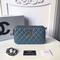 Chanel Shoulder Bag Original Sheepskin Leather A66269 Light Blue HY13599sp14
