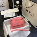CHANEL Small camera bag Grained Calfskin & Gold-Tone Metal AS1367 pink HY21686Af99