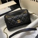 CHANEL Small camera bag lambskin & Gold-Tone Metal AS1367 black HY1698ER88