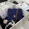 CHANEL SMALL FLAP BAG AS2819 blue HY12743Nw52