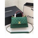 Chanel Small Flap Bag with Top Handle A92990 green HY11087nE34