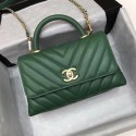 Chanel Small Flap Bag with Top Handle A92990 green HY24365nB26