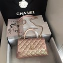 Chanel Small Flap Bag with Top Handle A92990 Light Pink HY19397jo45