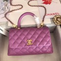 Chanel Small Flap Bag with Top Handle A92991 Purplish HY23847jf20