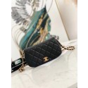 Chanel Small Flap Shoulder Bag Original leather AP2358 black HY2360nU55