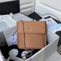 Chanel small hobo bag AS2543 AS2542 brown HY3576rf34