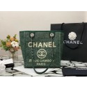 Chanel small Shopping bag A66940 green HY15436qM91