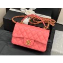 Chanel small tote bag Sheepskin & Gold-Tone MetalAS2431 pink HY18785nU55