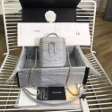 CHANEL vanity case Gold-Tone Metal AS1336 grey HY5724UW57