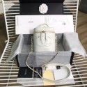 Chanel vanity case Lambskin & Gold-Tone Metal AS0323 white HY7179KX22