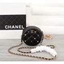 Chanel Wallet on Chain Lambskin & Gold-Tone Metal A8153 Black HY24507jo45