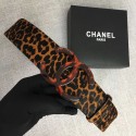 Chanel Wide leather belt with 53 mm CC4265 brown HY14126RX32