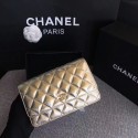 Chanel WOC Flap Bag Original Sheepskin Leather 33814A Glod HY14878cP15