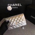 Chanel WOC Flap Bag Original Sheepskin Leather 33814B Glod HY25323pk20