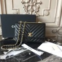 Chanel WOC Original Sheepskin Leather Shoulder Bag 33814 Black HY23445hc46